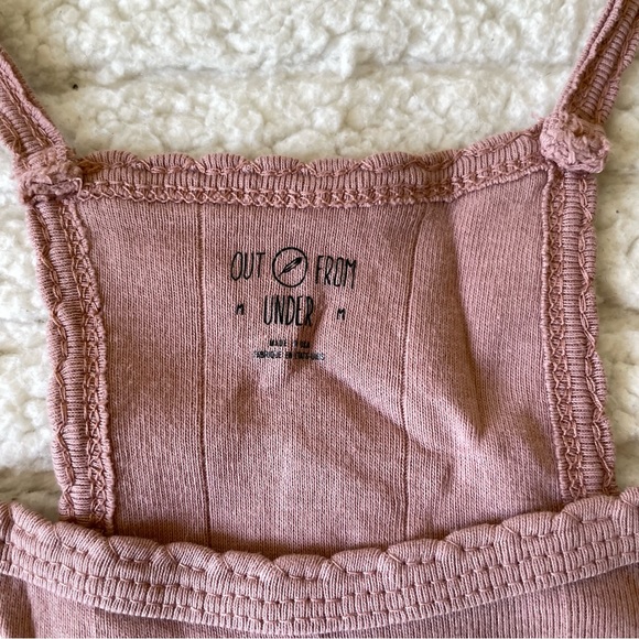 Urban Outfitters Out From Under Pink Nude Halter Racerback Tank Top - Picture 4 of 7